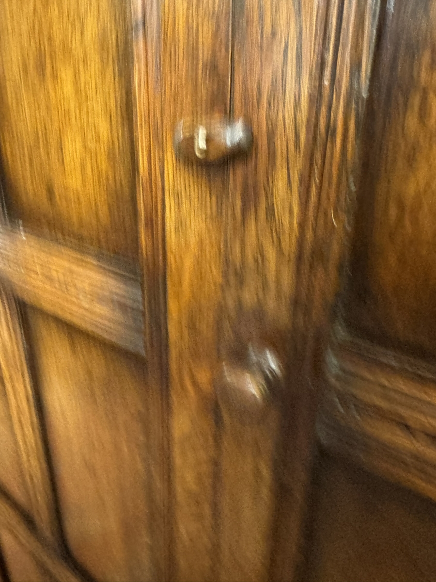 QUALITY TITCHMARSH AND GOODWIN CARVED OAK TWO DOOR WARDROBE - Image 5