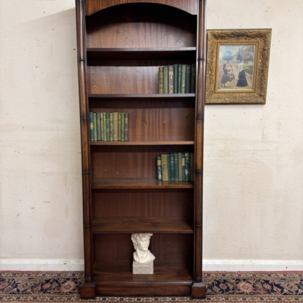 FANTASTIC MAHOGANY TALL OPEN BOOKCASE/BOOKSHLEVES