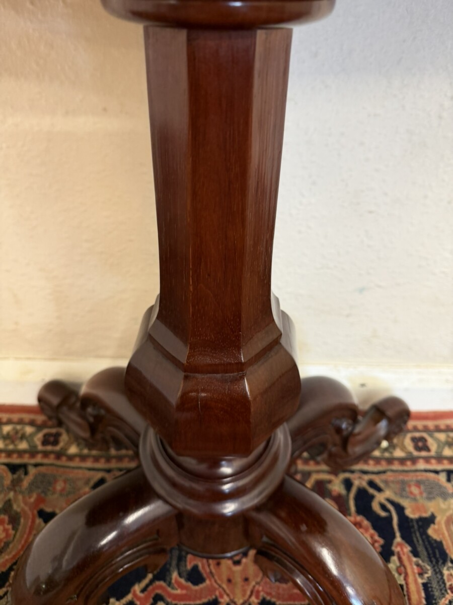 ANTIQUE ROSEWOOD FOLD OVER TEA TABLE CIRCA 1840 - Image 5