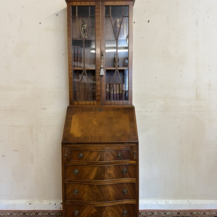 QUALITY MAHOGANY BEVAN FUNNELL NEAT SIZE BUREAU BOOKCASE