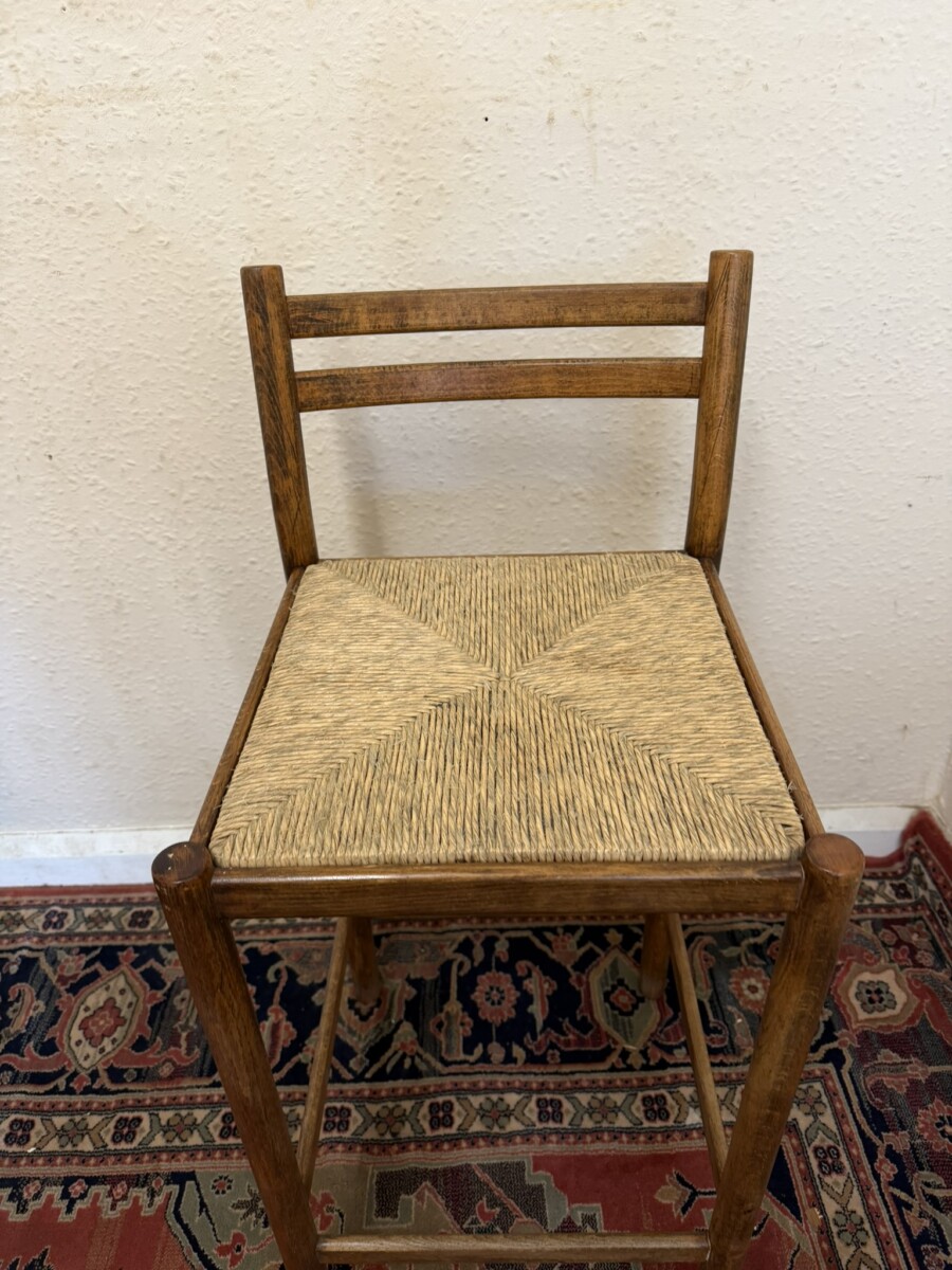 MID CENTURY MODERN SET OF FOUR TEAK STOOLS CIRCA 1960 - Image 8