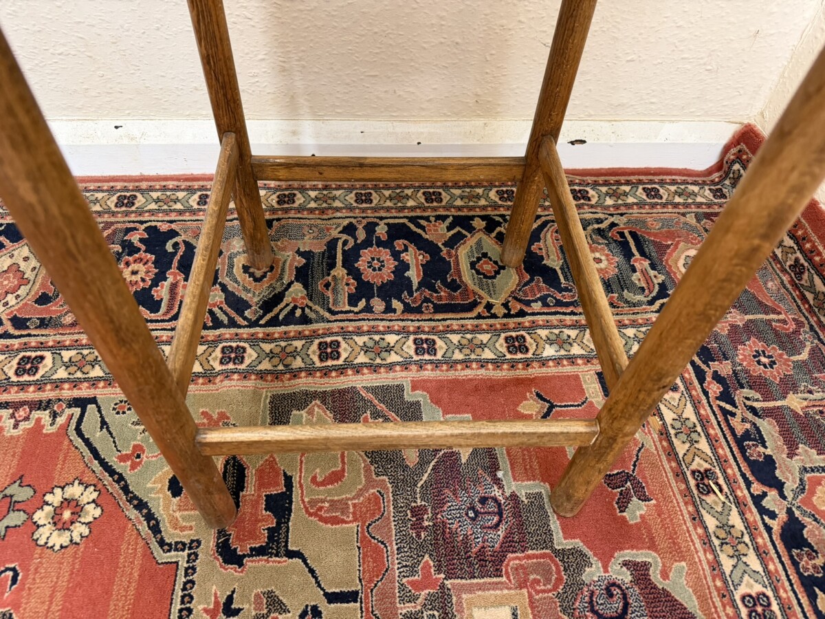 MID CENTURY MODERN SET OF FOUR TEAK STOOLS CIRCA 1960 - Image 10