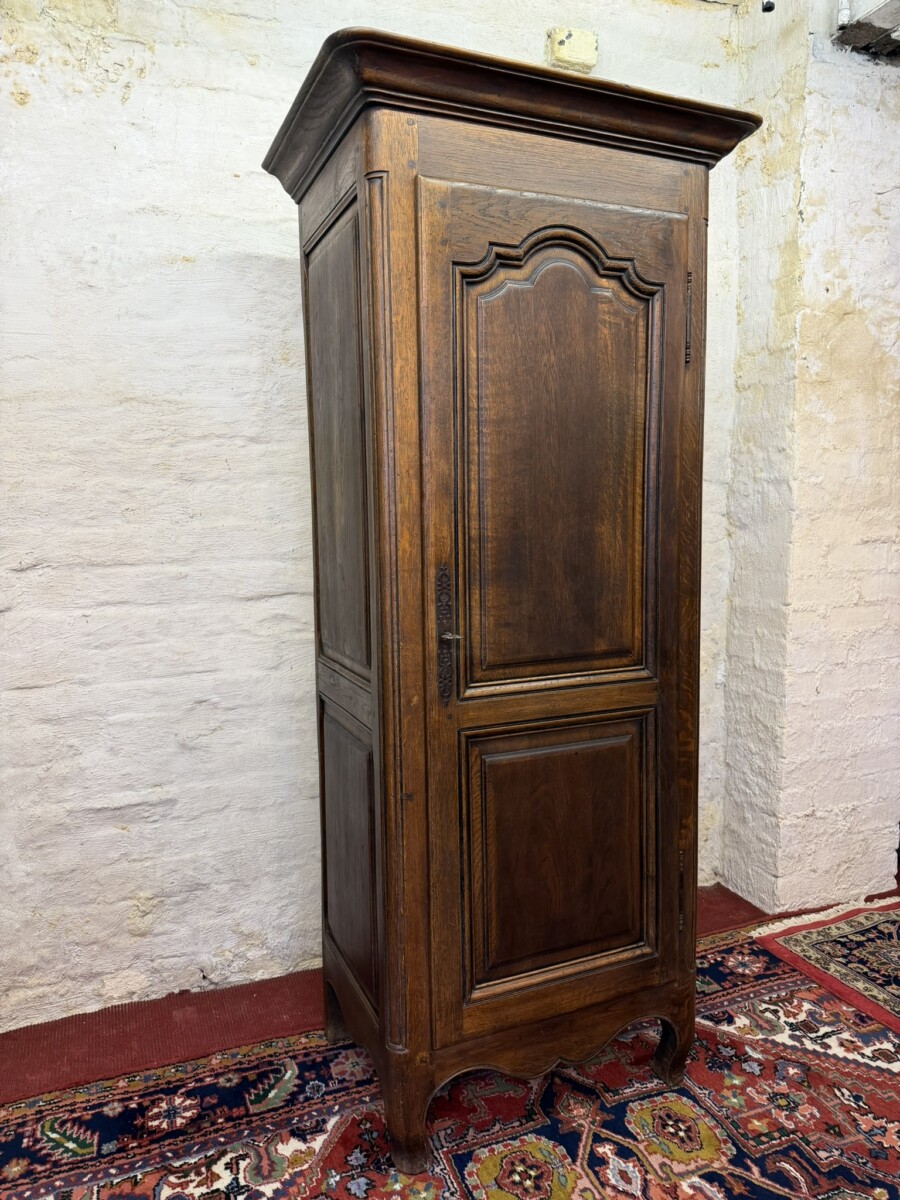 ANTIQUE FRENCH SINGLE DOOR ARMOIRE/WARDROBE/HALL ROBE CIRCA 1920 - Image 3
