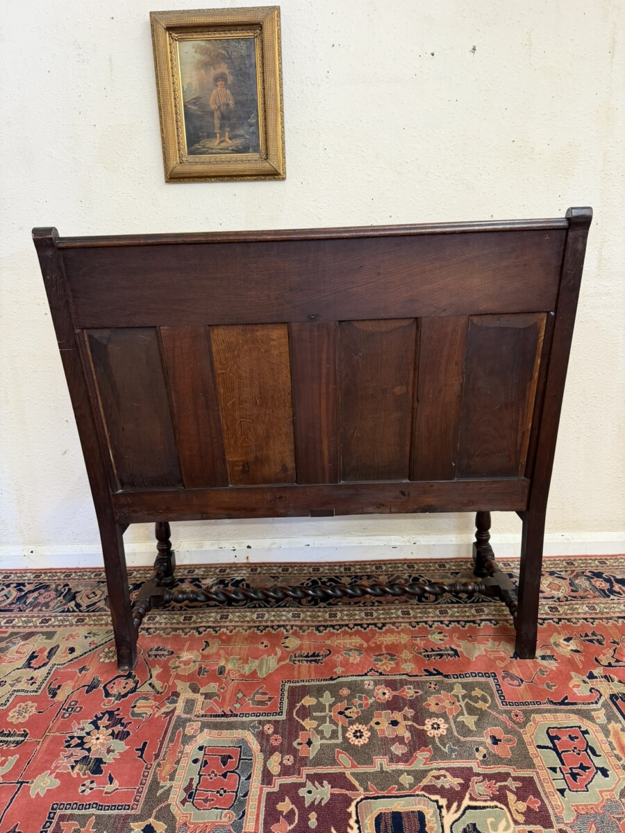 QUALITY ANTIQUE CARVED OAK SETTLE/BENCH/SEAT CIRCA 1900 - Image 13