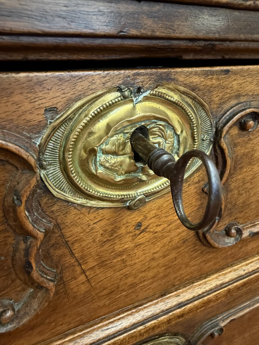 FANTIQUE LATE 18TH CENTURY WALNUT BATCHELORS CHEST/COMMODE CIRCA 1790 - Image 6