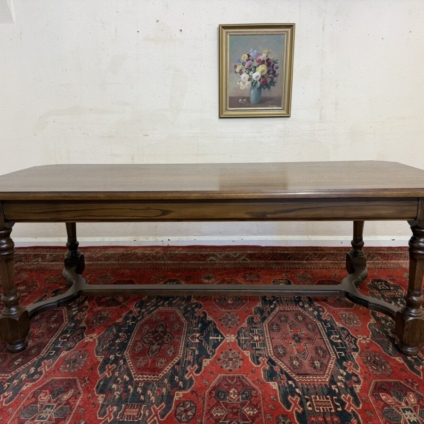 LARGE OAK REFECTORY TABLE CIRCA 1930