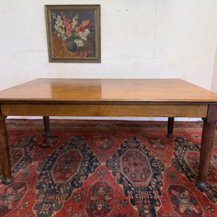 ANTIQUE OAK ARTS AND CRAFTS DINING TABLE/DRAPERS TABLE CIRCA 1915