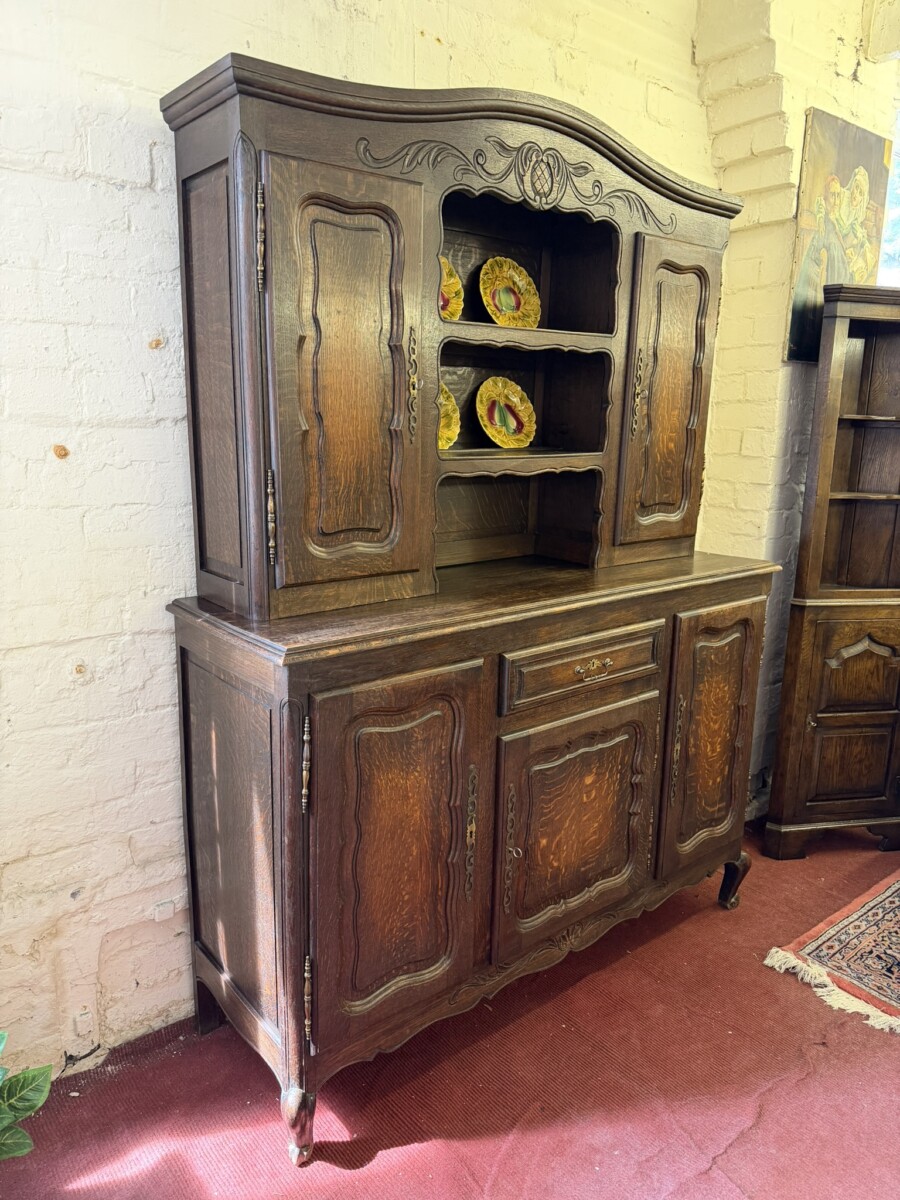 FRENCH CARVED OAK SHAPED TOP DRESSER CIRCA 1930 - Image 3