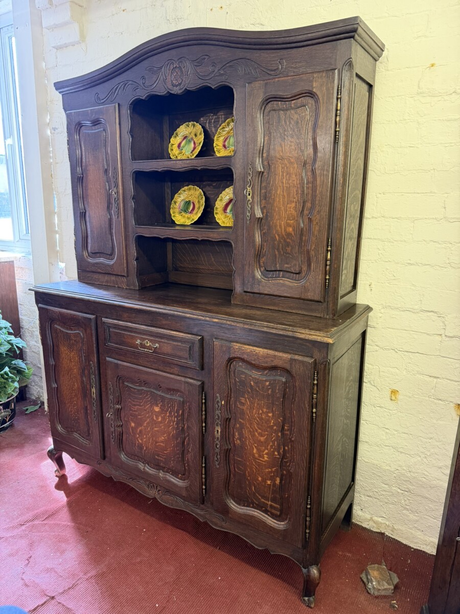FRENCH CARVED OAK SHAPED TOP DRESSER CIRCA 1930 - Image 4