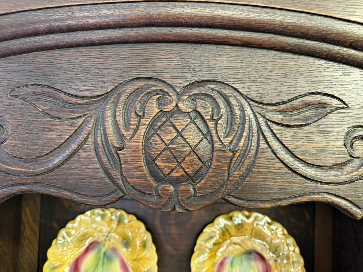 FRENCH CARVED OAK SHAPED TOP DRESSER CIRCA 1930 - Image 9