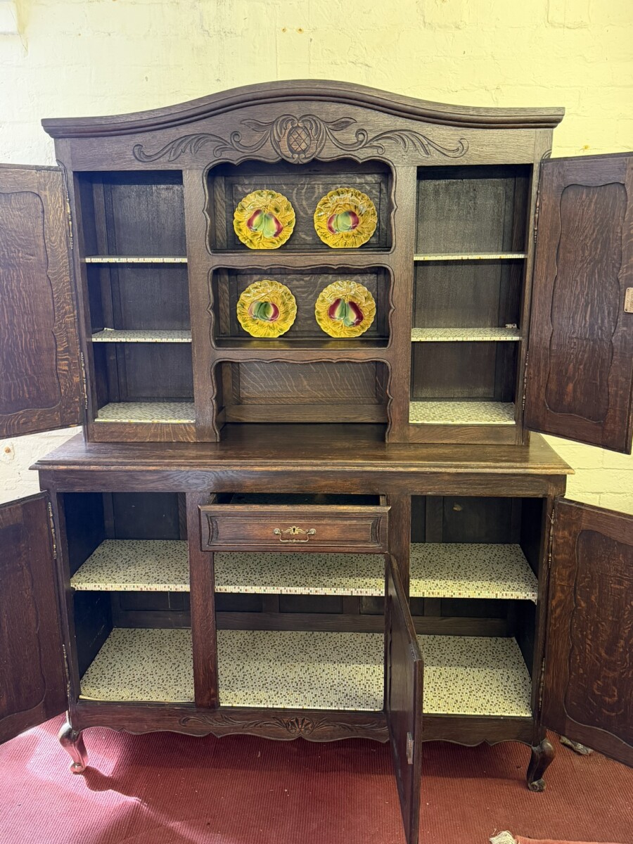 FRENCH CARVED OAK SHAPED TOP DRESSER CIRCA 1930 - Image 13