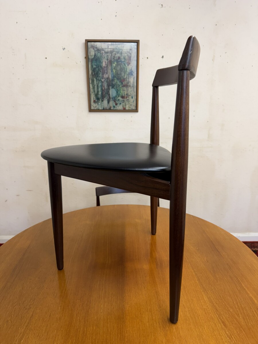 HANS OLSEN FREM ROJLE DANISH MID CENTURY TEAK ROUNDETTE TABLE & CHAIRS CIRCA 1960 - Image 15