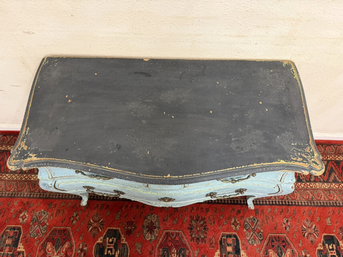 QUALITY HAND PAINTED SOUTHERN FRENCH BOMBE COMMODE/CHEST CIRCA 1930 - Image 13