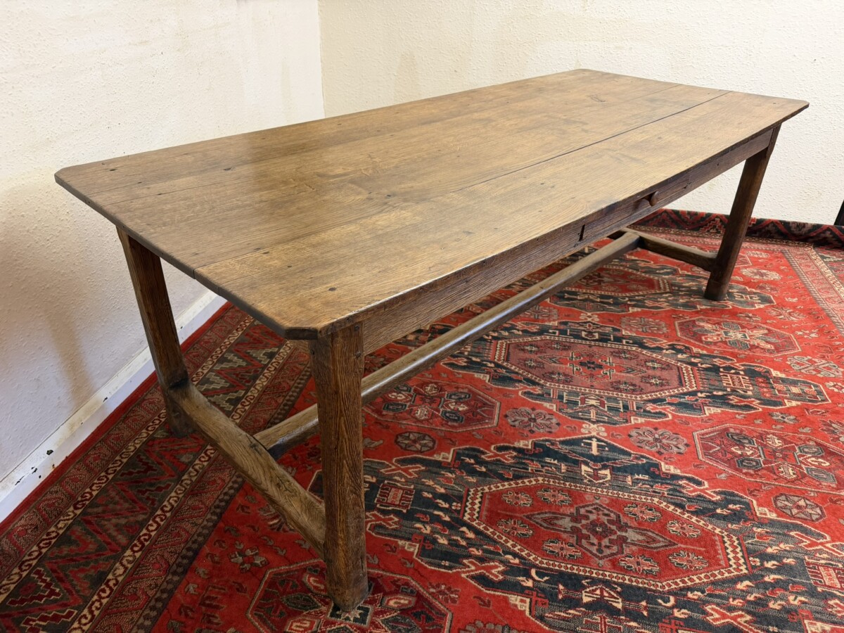 QUALITY ANTIQUE FRENCH FARMHOUSE COUNTRY OAK TABLE CIRCA 1820 - Image 3