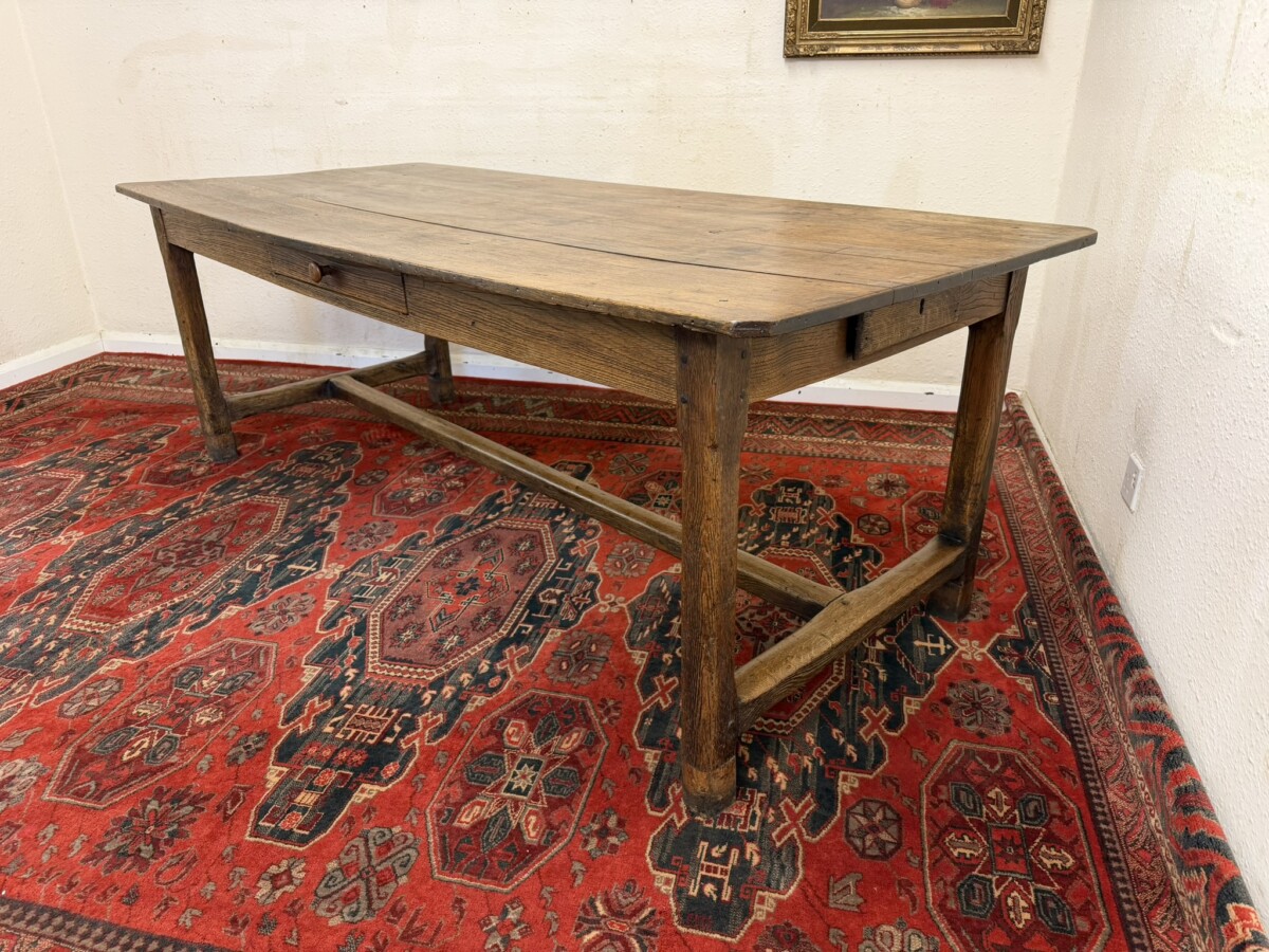 QUALITY ANTIQUE FRENCH FARMHOUSE COUNTRY OAK TABLE CIRCA 1820 - Image 4