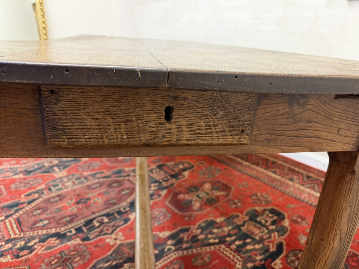 QUALITY ANTIQUE FRENCH FARMHOUSE COUNTRY OAK TABLE CIRCA 1820 - Image 6