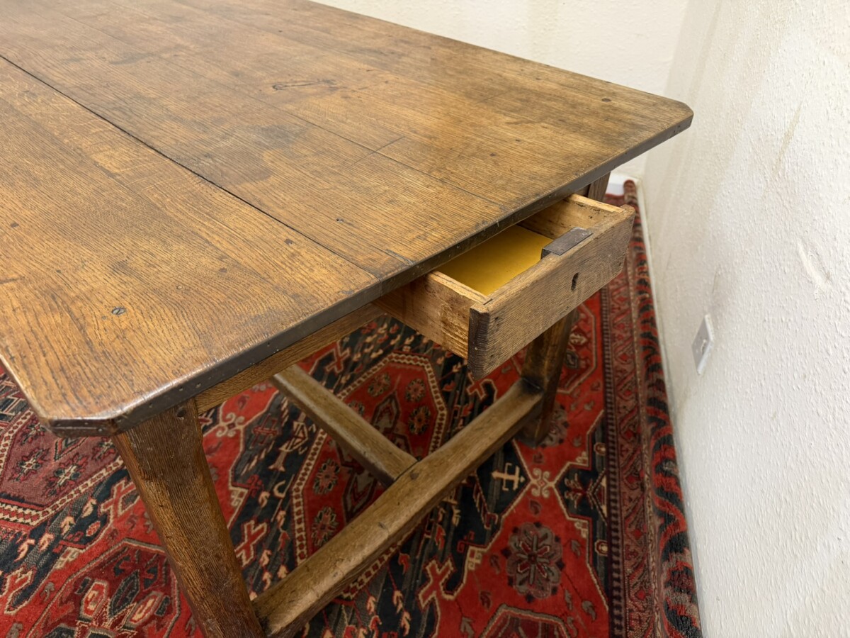 QUALITY ANTIQUE FRENCH FARMHOUSE COUNTRY OAK TABLE CIRCA 1820 - Image 12
