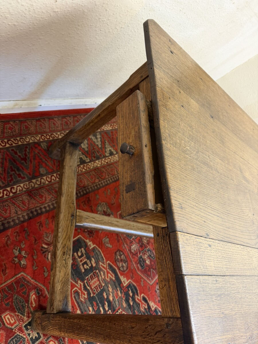 QUALITY ANTIQUE FRENCH FARMHOUSE COUNTRY OAK TABLE CIRCA 1820 - Image 13