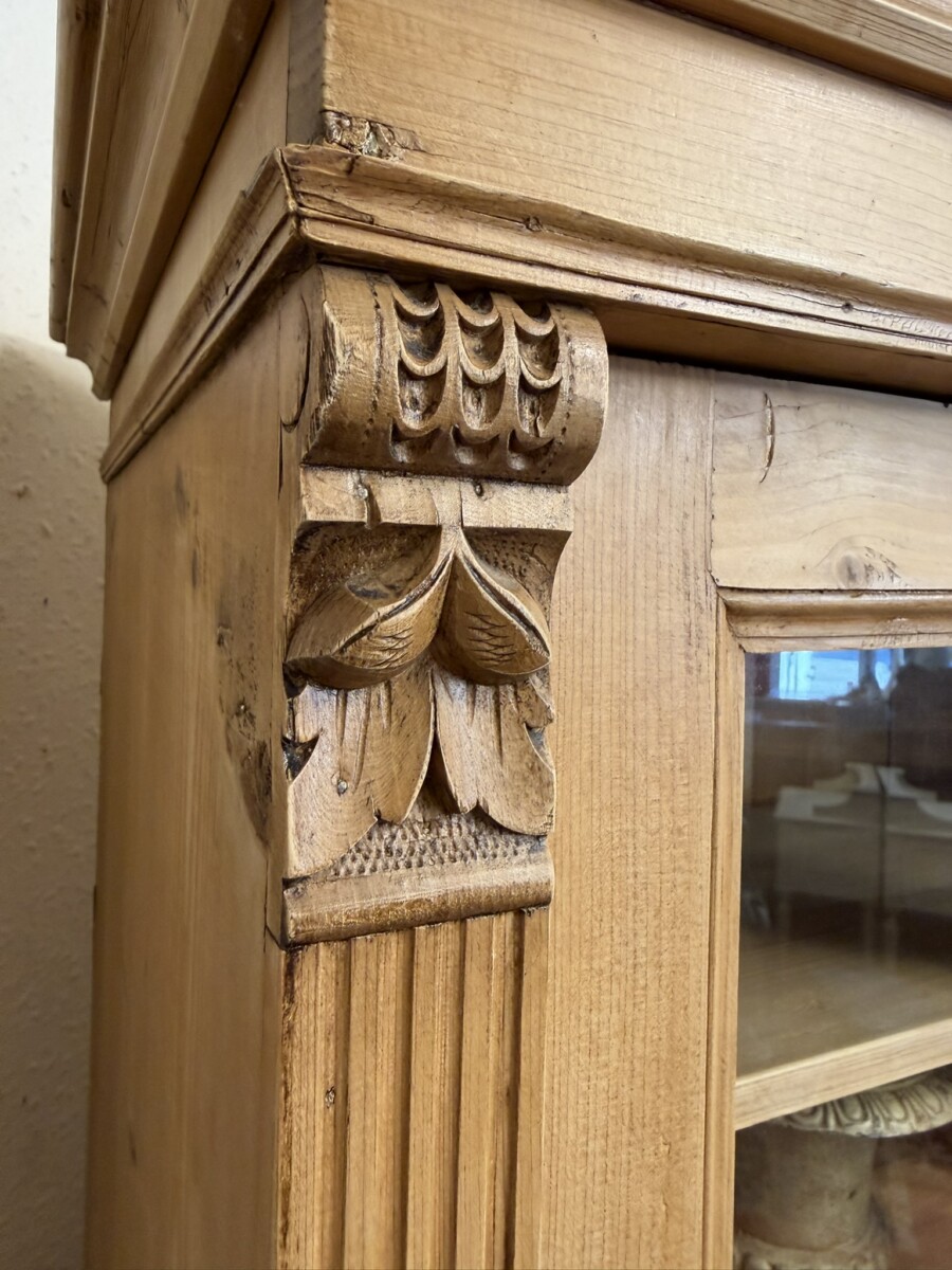 FRENCH ANTIQUE PINE GLAZED CUPBOARD/CABINET CIRCA 1900 - Image 4