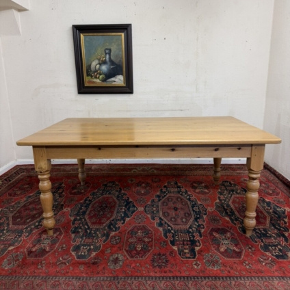 LARGE COUNTRY PINE FARMHOUSE TABLE